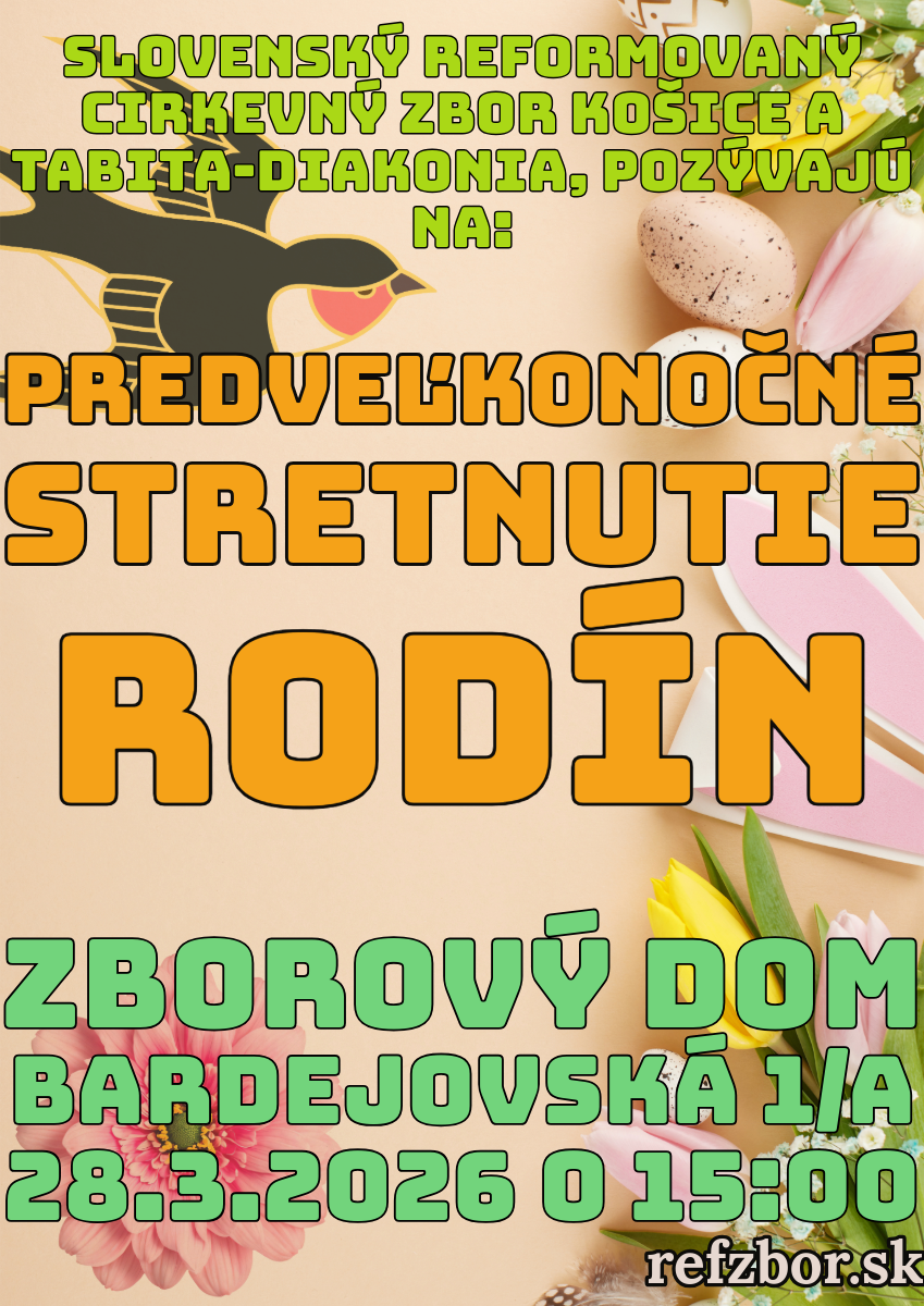 Pozvánka na predveľkonočné stretnutie rodín