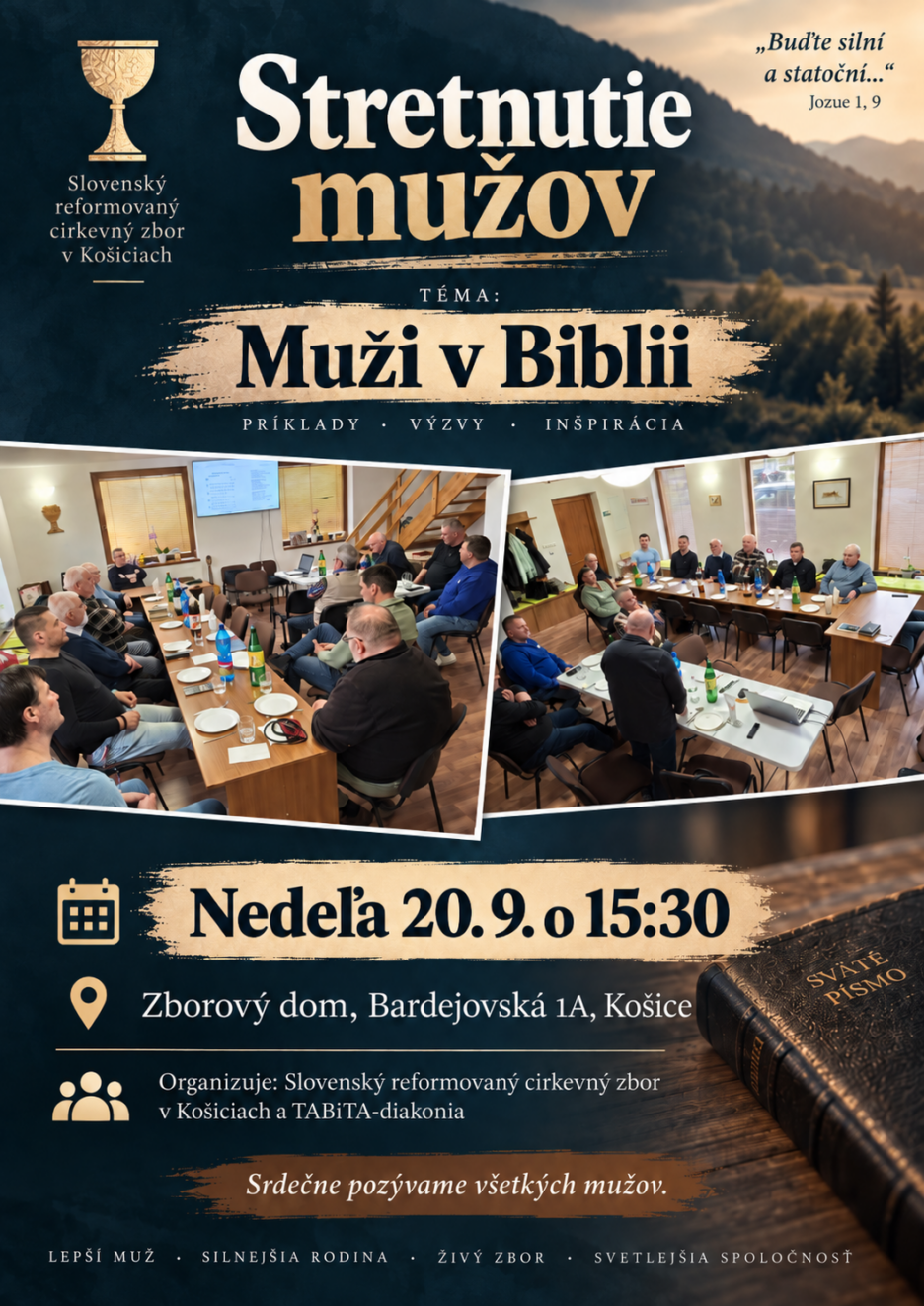 Stretnutie mužov 20. 9. 2026 o 15:30